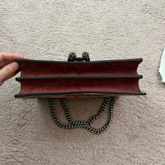 Gucci Dionysus GG Supreme Bloom Floral Medium Shoulder Chain Bag New Authentic - Picture 4 of 10